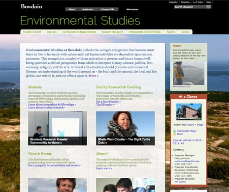 Environmental Studies - Bowdoin College